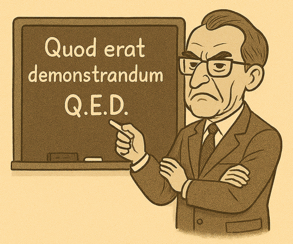 Quod Erat Demonstrandum (Q.E.D.)